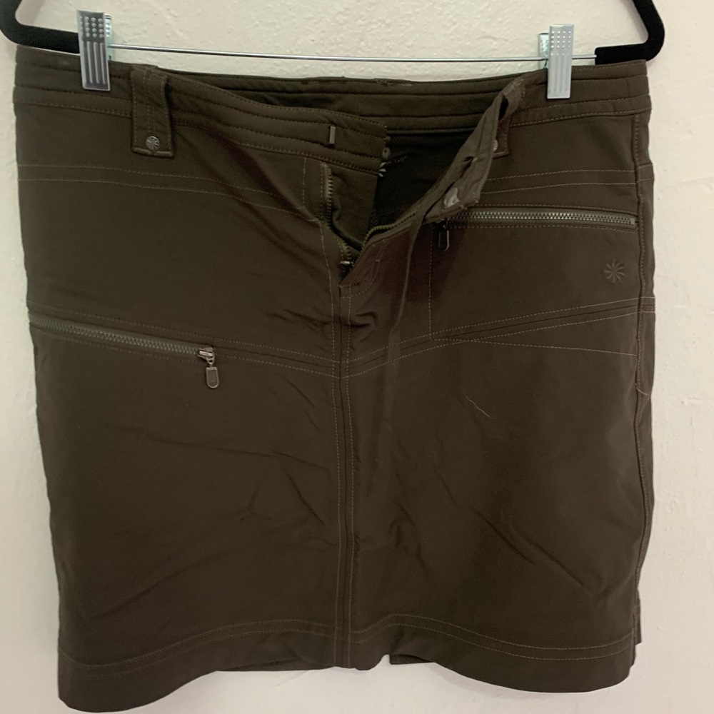 Athleta Olive Green Mini Skirt